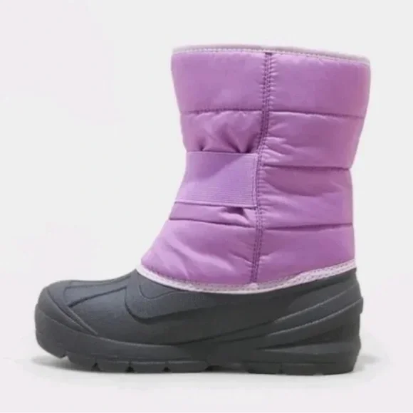 Girl's Asher Winter Boots - Cat & Jack Purple Size 4 - Picture 2 of 4